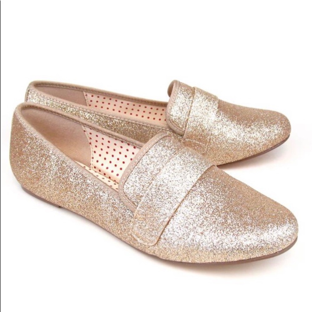 Gold Glitter BAIT footwear loafers